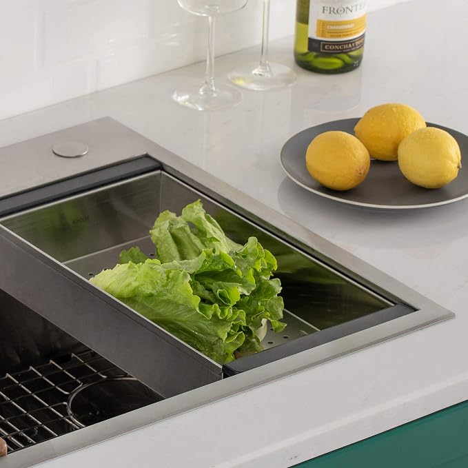 KRAUS Stainless Steel Colander for Workstation Kitchen Sink - Image 4