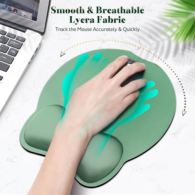 Gimars Ergonomic Mouse Pad Wrist Support, Upgrade Enlarge Superfine Fibre Soft - Image 5