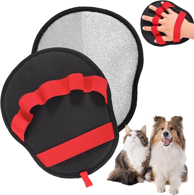 Pet Hair Remover Glove, Reusable Cat & Dog Grooming Glove Electrostatic Mitt by Unknown