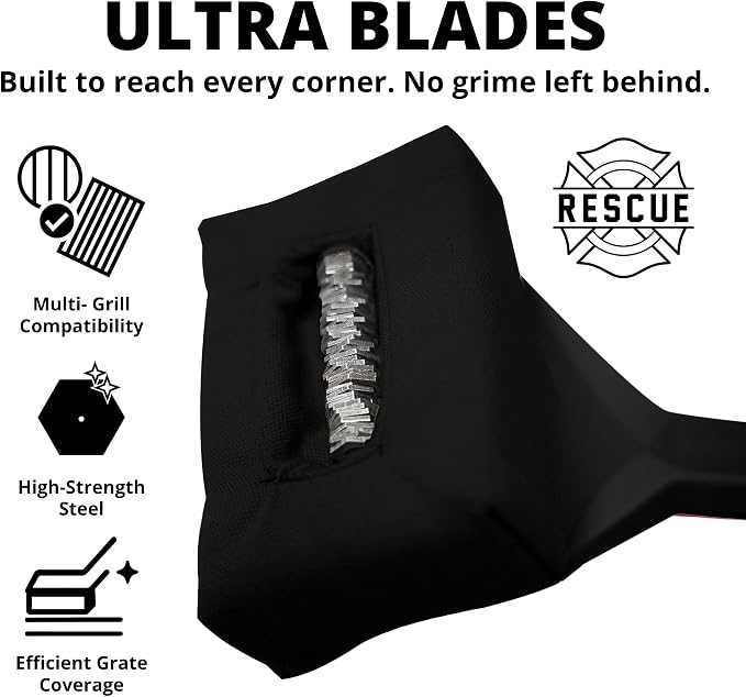 Grill Rescue BBQ Replaceable Scraper Cleaning Head, Bristle Free, Durable and - Image 3