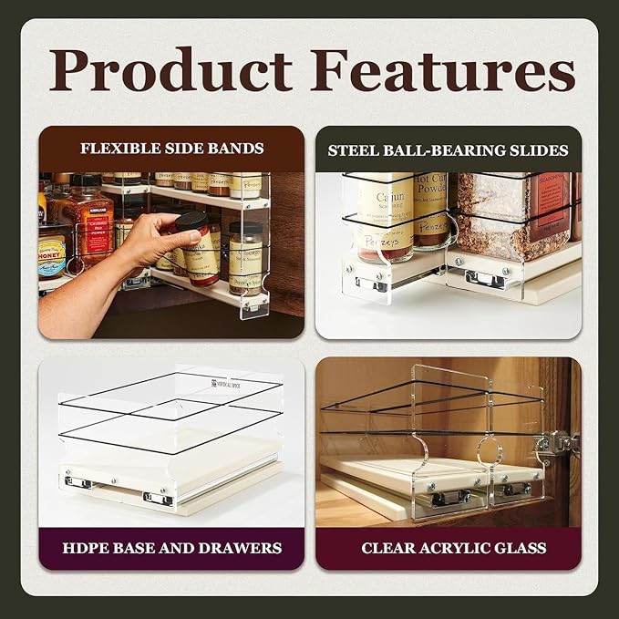 Vertical Spice Combo Spice Rack Drawer - Image 7