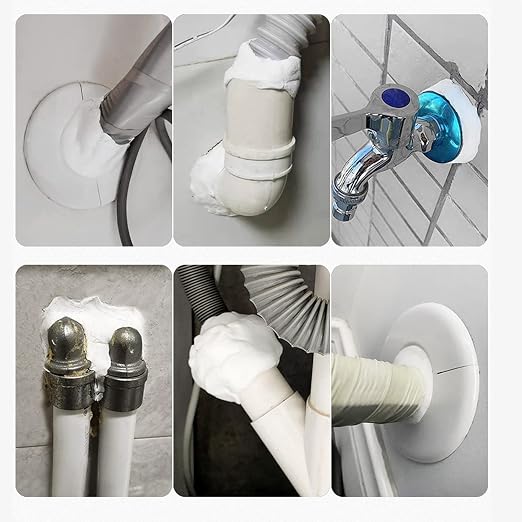 Waterproof Duct Seal Repair Sealing Clay 8 Pack White Moldable Silicone Putty - Image 3