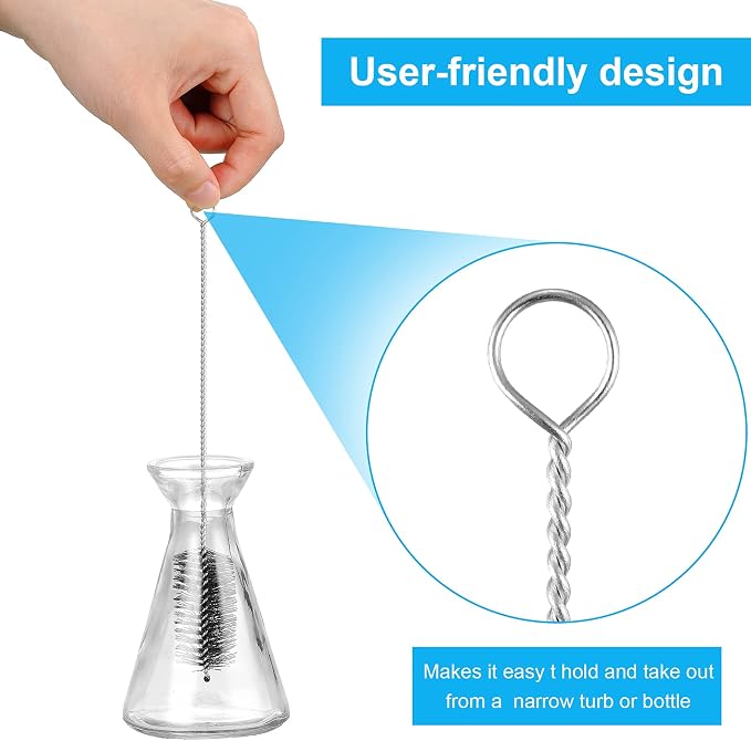 Reusable Straw Cleaning Brushes Bottle Test Tube Long Straw Cleaning Brush - Image 4