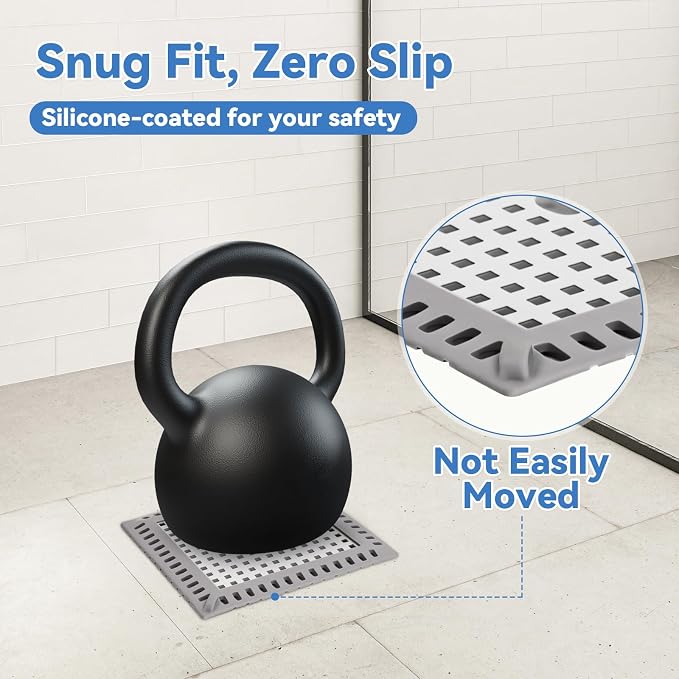 2Pcs Shower Drain Hair Catcher, 4.72" Shower Drain Cover, All-in-One Universal - Image 4