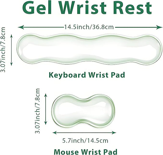 Gel Keyboard and Mouse Wrist Rest Set, 2-PC Cute Wrist Rest - Image 2
