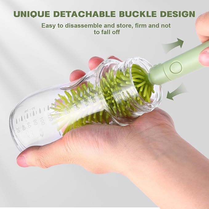 Baby Bottle Cleaner Brush Set Bottle Cleaner Brush Set Portable Bottle Cleaning - Image 4