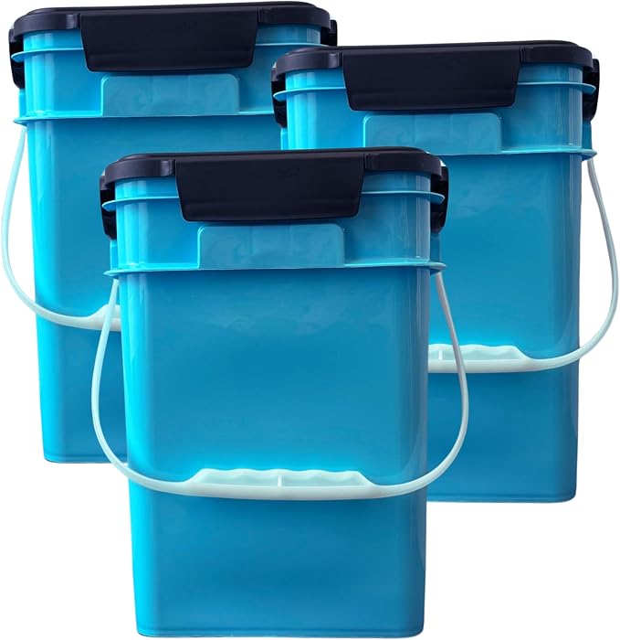 House Naturals 4 Gallon Square Food Grade Bucket Pail by House+Naturals