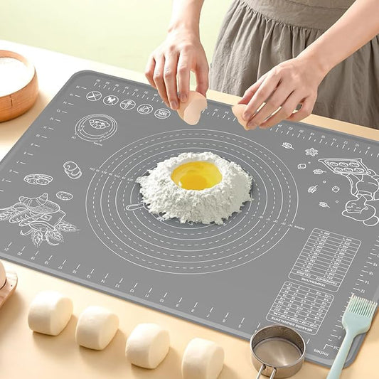 Silicone Pastry Mat 28" x 20" Extra Thick Non Stick Baking Mat by UltraKeno