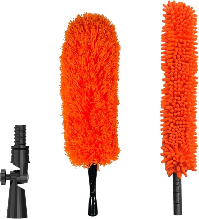 Cleaning Duster Kit, Chenille Ceiling Fan Duster, Microfiber Feather Duster by SKGPOLE