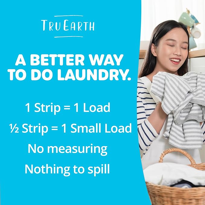 Tru Earth Compact Dry Laundry Detergent Sheets, Travel Sheets - Image 7