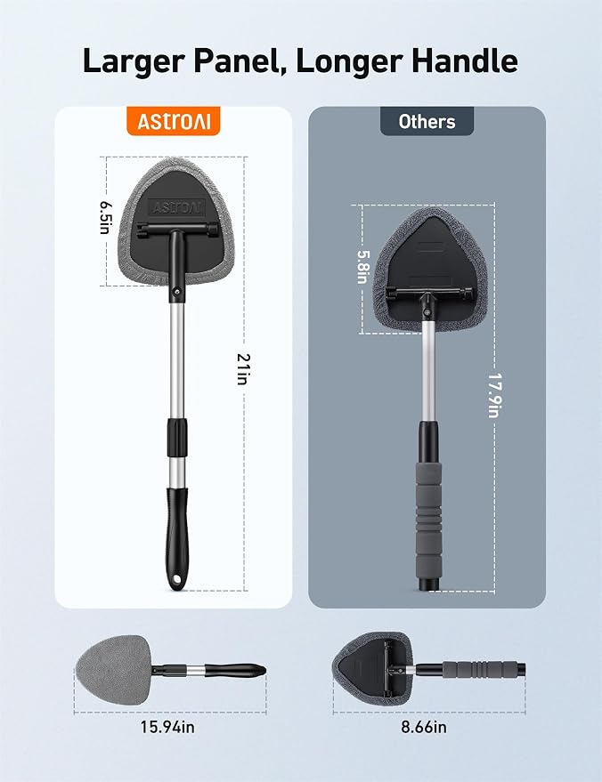 AstroAI Windshield Cleaning Tool, Car Window Cleaner Windshield Cleaner - Image 2