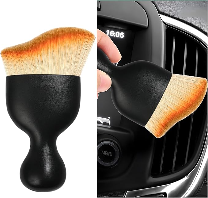 Car Interior Dust Brush, Soft Scratch Free Auto Detailing Brushes, Universal by Dickno