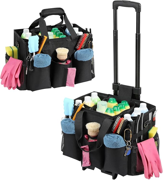 Housolution Rolling Cleaning Caddy Bag by Housolution