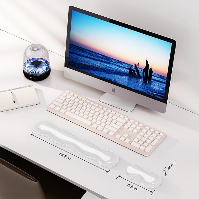 Gel Keyboard and Mouse Wrist Rest Set, Comfort Ergonomic Wrist Support - Image 6