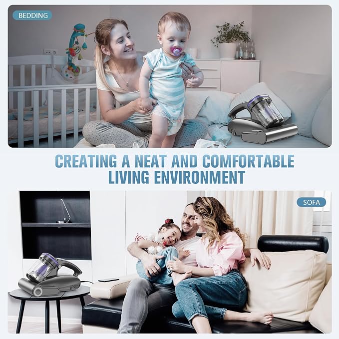 Bed Vacuum Cleaner Mattress Vacuum Cleaner, 16Kpa Powerful Handheld Vacuums - Image 6