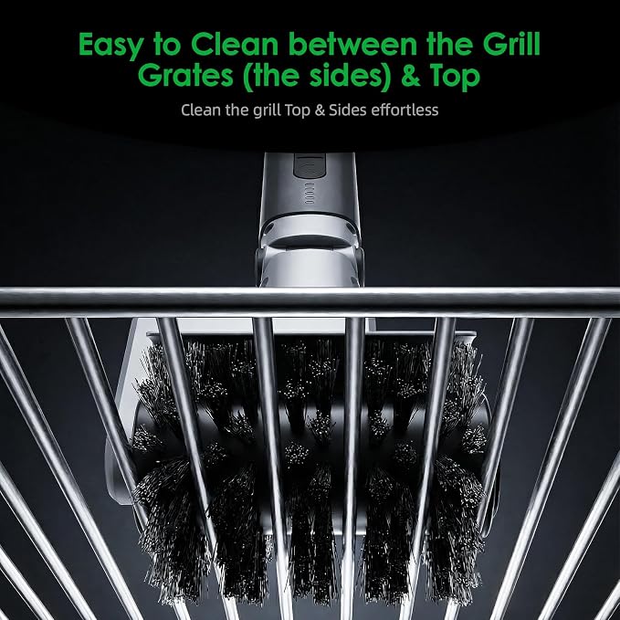 Electric Grill Brush for Outdoor Grill: 3-Speed Power Control BBQ Grill Brush - Image 4