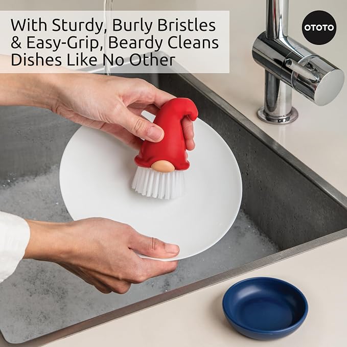 New! Beardy Gnome Dish Brush by Ototo - Image 4