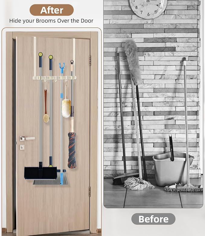 Broom Holder Over The Door - Image 2