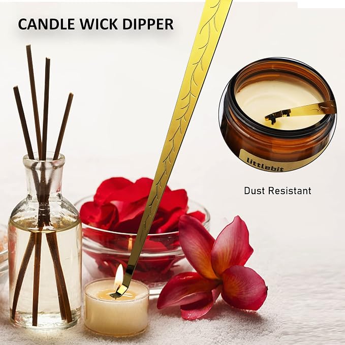 4 in 1 Candle Accessory Set, USB Rechargeable Lighter, Candle Wick Trimmer - Image 5