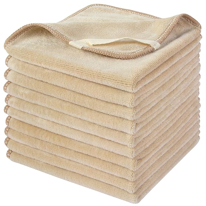 SINLAND Microfiber Facial Cloths Fast Drying Washcloth 12inch x 12inch by SINLAND