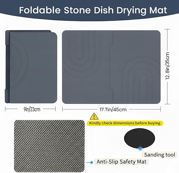 Stone Drying Mat for Kitchen Counter - Image 4