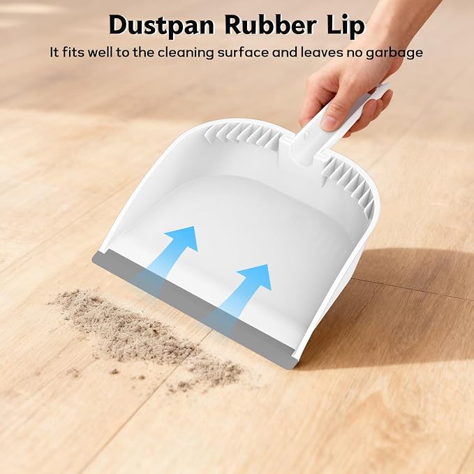 SetSail Small Dustpan and Brush Set, Nesting Snap-On Handheld Broom and Dust Pan - Image 3