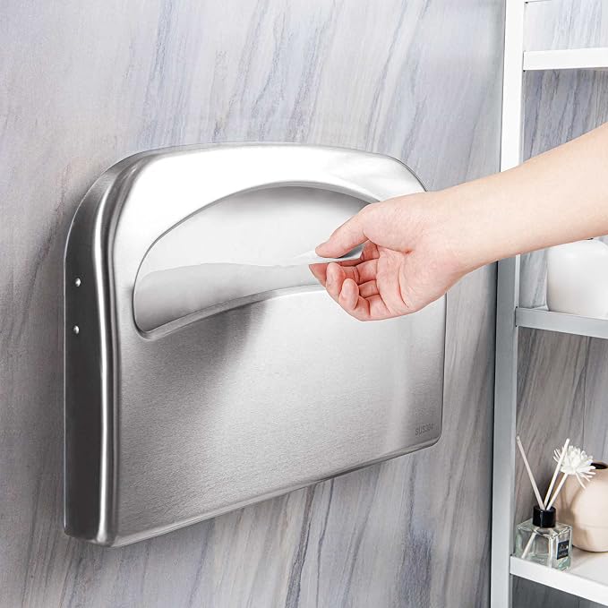 2 Packs Toilet Seat Cover Dispenser Wall Mount Commercial, Half Fold Toilet - Image 6