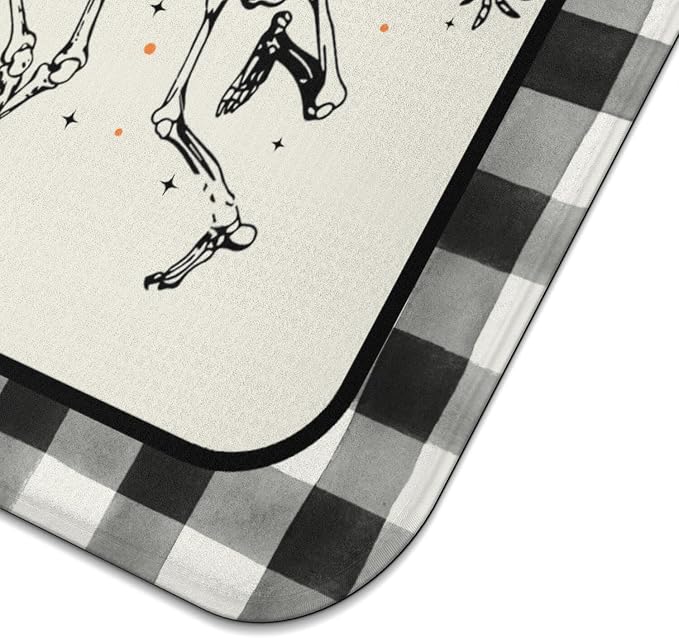 Halloween Dish Drying Mat for Kitchen Counter, Funny Skeleton Pattern - Image 6