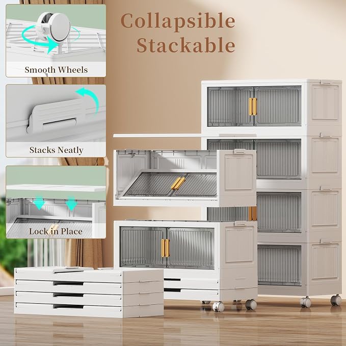 80Gal Stackable Plastic Storage Bins - Image 6