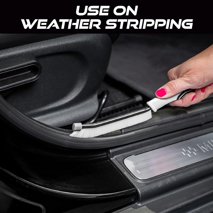 VIKING Car Detailing Brush Set for Car Cleaning Kit, Includes Medium Bristles - Image 4
