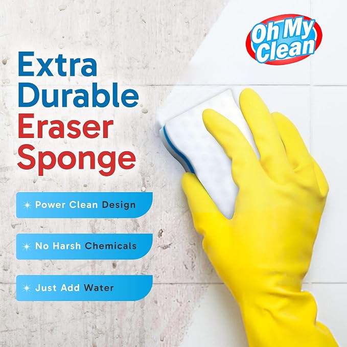 Extra Durable Eraser Sponge – Extra Thick, Long Lasting Magic Melamine Cleaning - Image 2