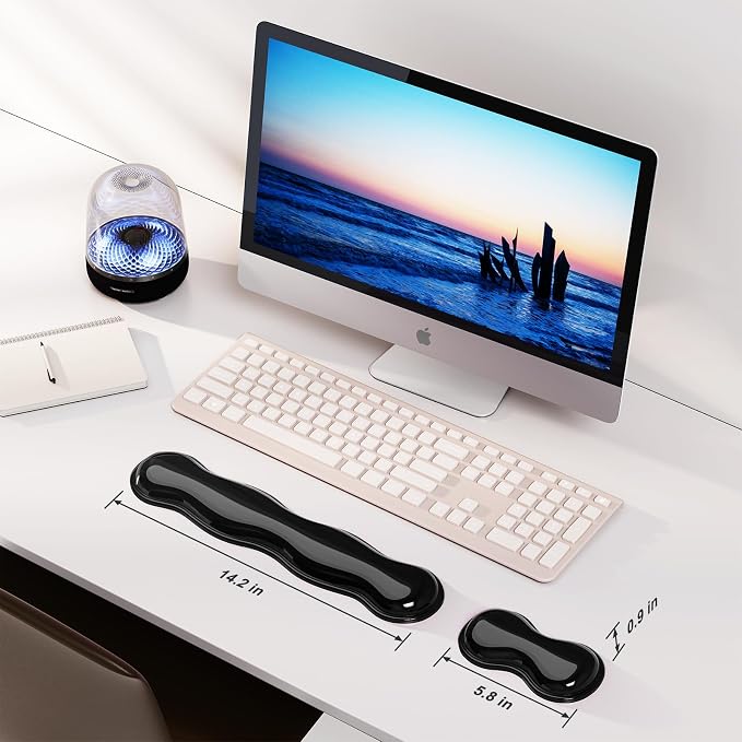 Gel Keyboard and Mouse Wrist Rest Set, Comfort Ergonomic Wrist Support - Image 6