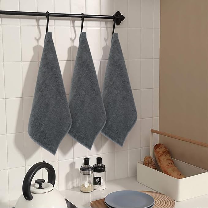 SINLAND Microfiber Rag Absorbent Cleaning Cloth Kitchen Dish Cloth Quick Dry - Image 5