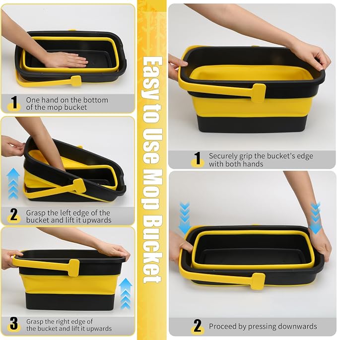 Collapsible Mop Bucket for Cleaning - Image 7