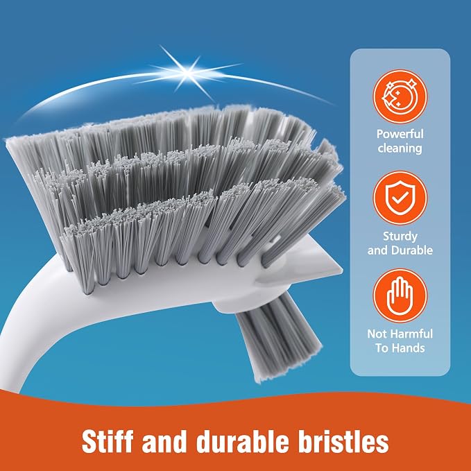 4-Pack Heavy-Duty Dish Scrub Brushes - Image 3