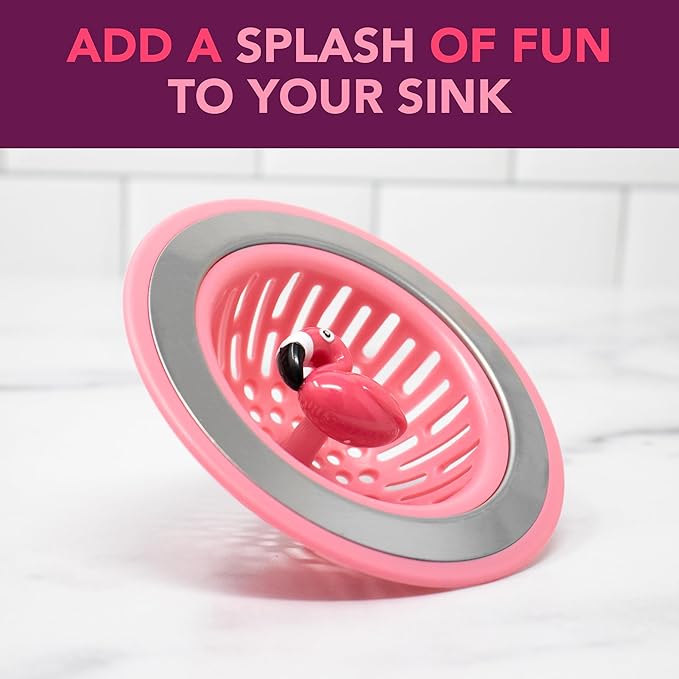 Joie Flamingo Kitchen Sink Strainer Basket, Fits All Standard Sinks, Stainless - Image 3