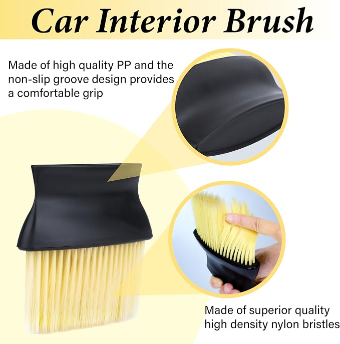 Car Interior Brush, Automotive Interior Dusting Brush, Car Interior Cleaning - Image 4