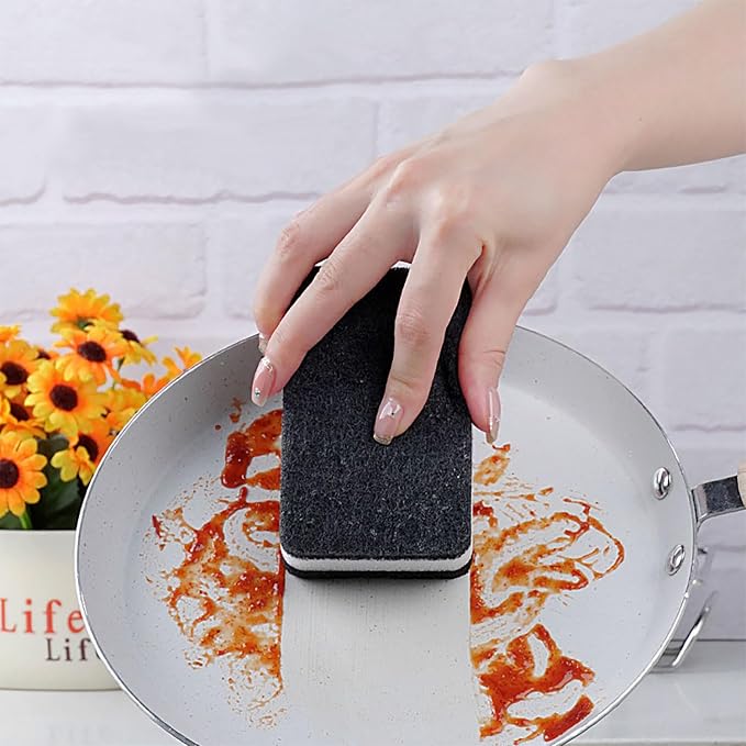Kitchen Cleaning Sponges, 6 Pack Heavy Duty Scrub Sponges Cleans Fast - Image 8