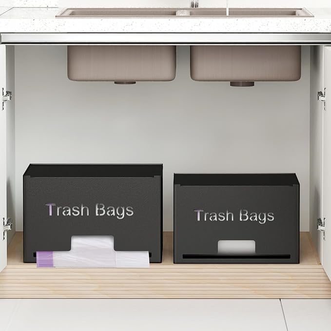 2-Pack Trash Bag Holder Dispenser, Stackable Garbage Bag Dispenser, Extra Large - Image 7