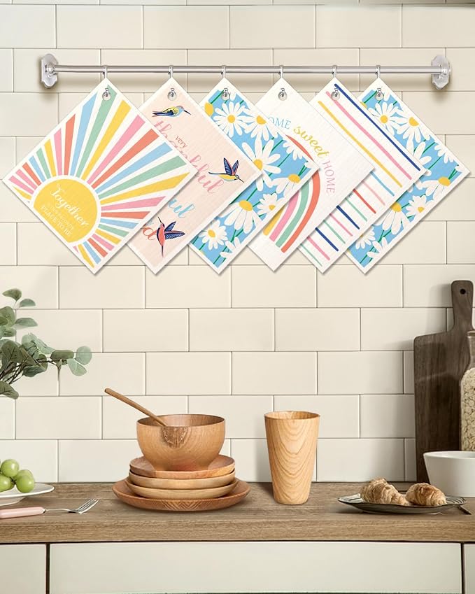6 Pack Swedish Dishcloths for Kitchen - Image 5