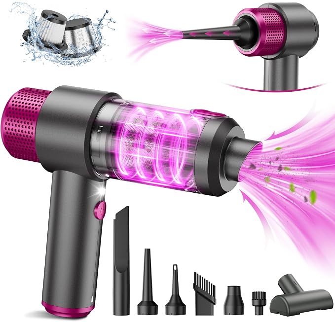 EYYA Handheld Cordless Car Vacuum Cleaner, 4-in-1 Portable Mini Car Vacuum by EYYA