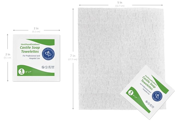 HAO Castile Soap Cleansing Towelettes 125 Count Refreshing Scented Wipes White - Image 2