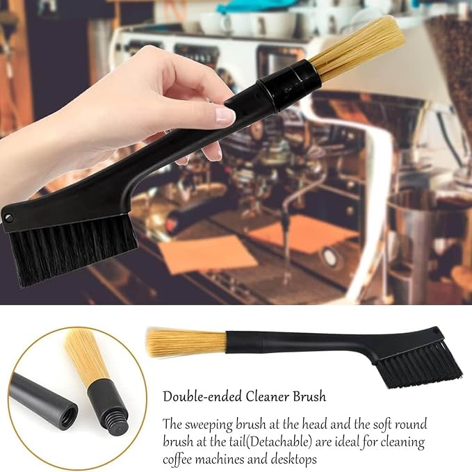 Coffee Machine Cleaning Brush, Detachable Dusting Bar Espresso Machine Grinder - Image 2