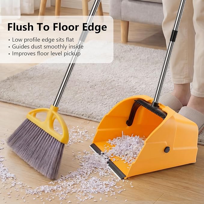 Jumbo Commercial Dustpan with Wheels & Comb Teeth - Image 5