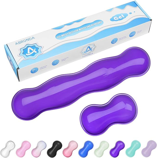 Gel Wrist Rest for Keyboard and Mouse, Wrist Rest for Keyboard, Mouse Wrist by ABRONDA