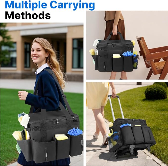 LIWSHWZ Rolling Cleaning Caddy Bag - Image 6