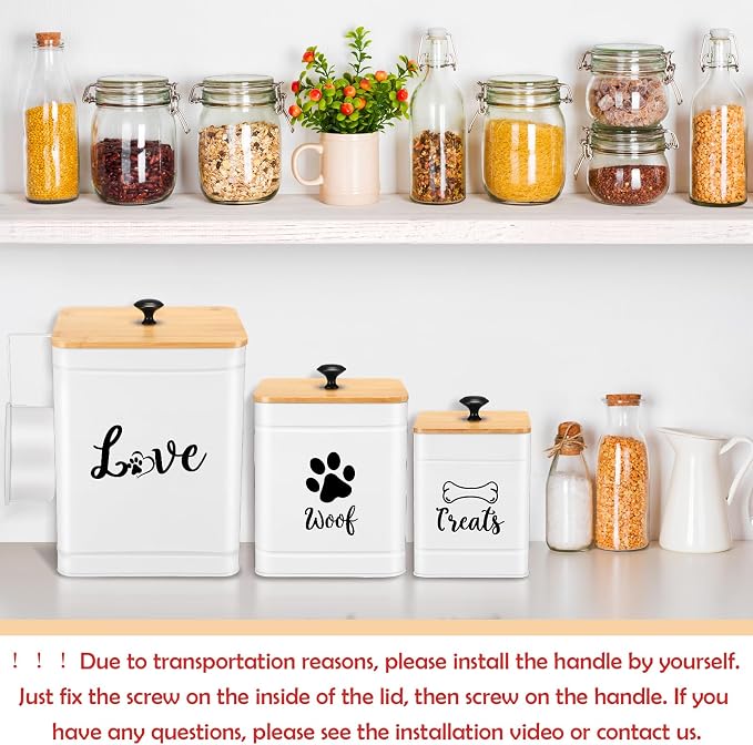 Metal Dog Treat Containers Set of 3 - Image 5