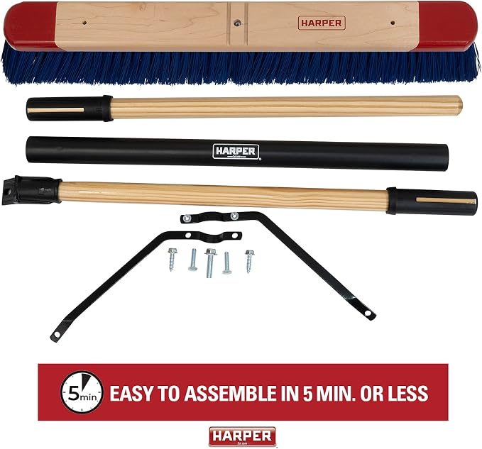 Harper 24 Inch Push Broom with Stiff Bristles, Premium Heavy Duty Outdoor - Image 6