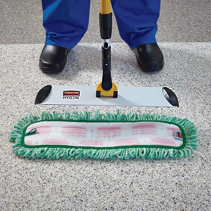 Rubbermaid Commercial Products HYGEN Microfiber Quick-Connect Mop Frame 18 inch - Image 8