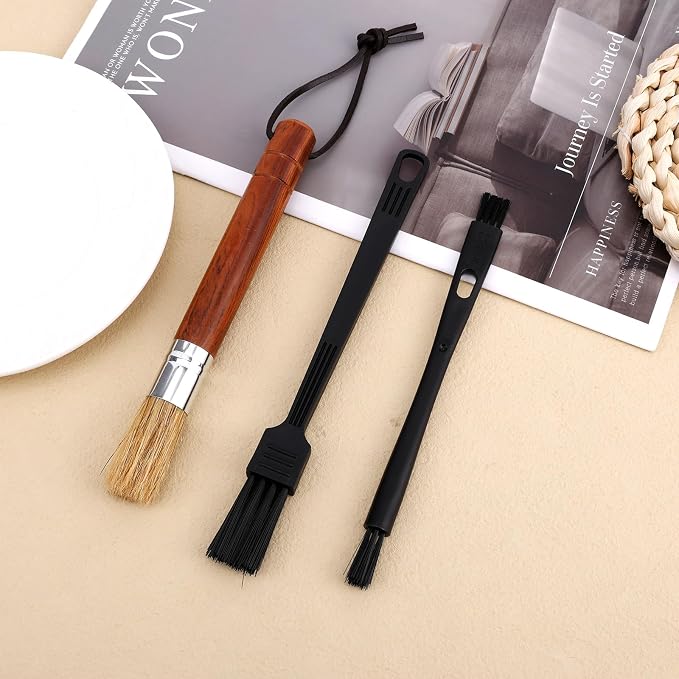 3pcs Coffee Grinder Cleaning Brush Set, Espresso Machine Brush Cleaner Tool - Image 7
